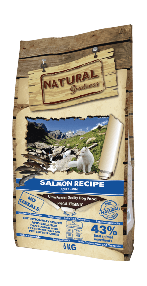 Natural Greatness Salmon Recipe Hypoallergenic Mini - Сухой корм для собак малых пород с чувствительным пищеварением