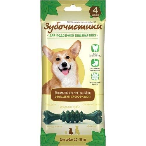 Зубочистики &amp;quot;Мятные&amp;quot; для собак средних пород, 4 шт, 70гр