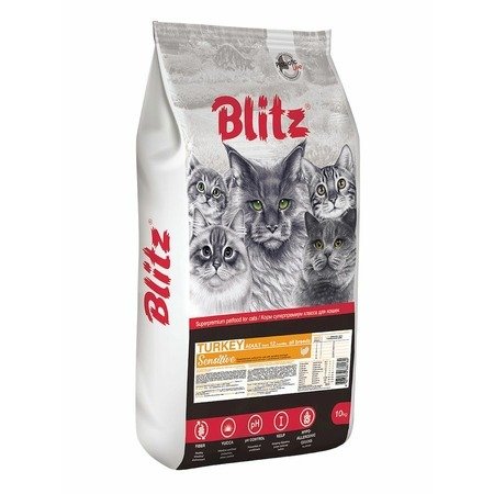 Blitz Adult - Сухой корм для взрослых кошек с индейкой