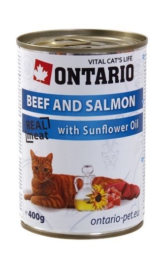 8339.580 Ontario Beef  Salmon  Konservi dlya koshek s govyadinoi i lososem . Zoomagazin PetXP ontario-beef--salmon.jpeg