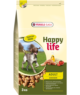 Happy Life - Сухой корм для взрослых собак с курицей