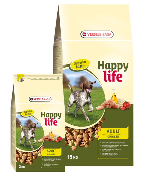 Happy Life - Сухой корм для взрослых собак с курицей