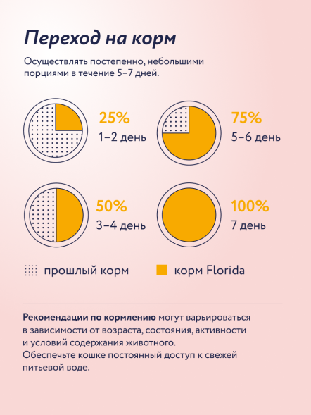 Florida - Паучи для котят, Кусочки с Курицей в соусе, 85 гр