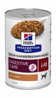 Hill's i/D - Консервы для собак, Лечение заболеваний желудочно-кишечного тракта, с Индейкой, 360 гр