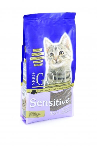 Nero Gold Cat Adult Sensitive - корм для кошек с чувствительным пищеварением