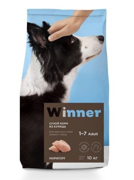Мираторг - Сухой корм для взрослых собак средних пород (Winner)