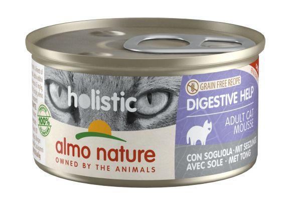 Almo Nature Holistic Digestive Help - Консервы для кошек с чувствительным пищеварением, с камбалой 85гр