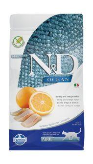 Farmina N&D Ocean - Сухой корм для кошек, с сельдью и апельсинами