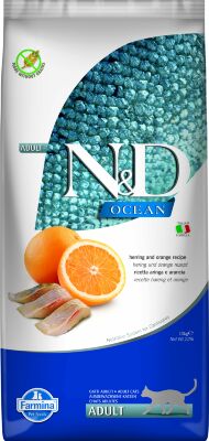 Farmina N&D Ocean - Сухой корм для кошек, с сельдью и апельсинами