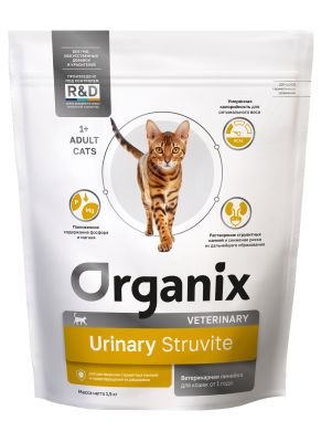 Organix Urinary Struvite - Сухой корм для взрослых кошек для растворения струвитных камней и предотвращения их рецидивов Organix Urinary Struvite - Сухой корм для взрослых кошек для растворения струвитных камней и предотвращения их рецидивов