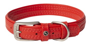 Rogz Leather - Ошейник для собак красный размер L