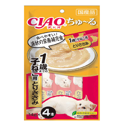 Inaba Ciao - Пюре для котят, с Курицей, 14*4 гр