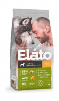 Elato Holistic - Сухой корм для собак средних и крупных пород, с Курицей и Уткой