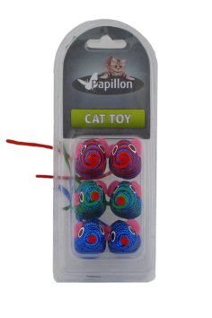 Papillon - Набор Мышек для Кошки 5 см 6 шт