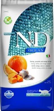Farmina N&D Ocean - Сухой корм для кошек, с сельдью, тыквой и апельсинами