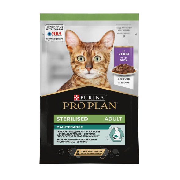 Purina Pro Plan Nutri Savour - Паучи для взрослых стерилизованных кошек , с уткой в соусе