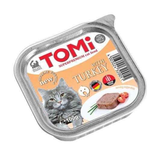 ToMi - Кусочки в соусе для взрослых кошек с индейкой 100 гр