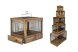 Yami-Yami - Клетка для птиц &amp;quot;Под старину&amp;quot;, деревянная, цвет палисандр 71x33,5x51