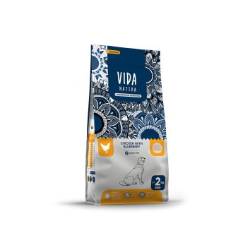 Vida Nativa - Сухой корм для взрослых собак средних и крупных пород, с курицей и черникой