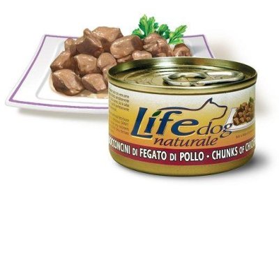 LifeDog - Консервы для собак с куриной печенью в соусе 90 гр.