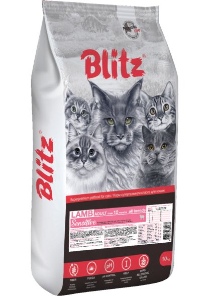 Blitz Adult - Сухой корм для взрослых кошек с ягненком
