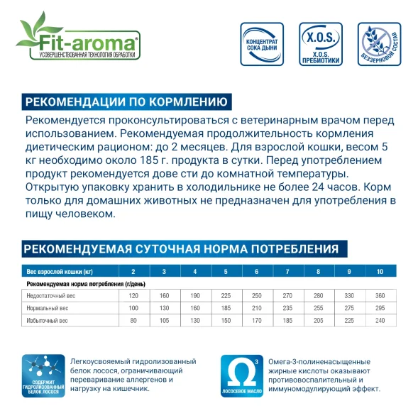Monge VetSolution Cat Dermatosis (Дерматозис) - Диетический корм для кошек при заболеваниях кожи 100 г