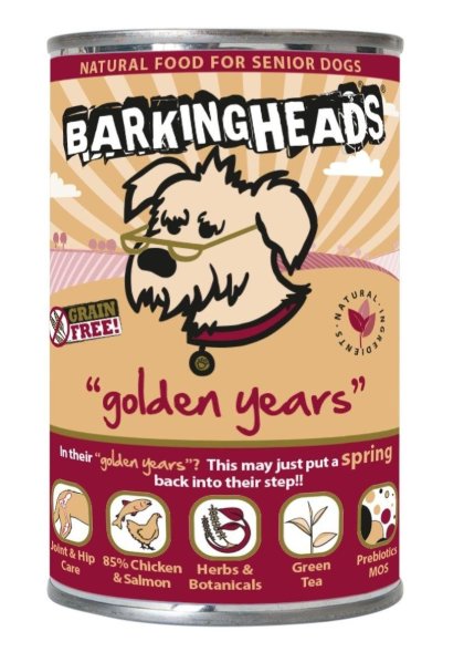 Barking Heads - Консервы для собак старше 7 лет с цыпленком и лососем