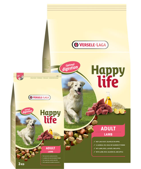 Happy Life - Сухой корм для взрослых собак с ягненком