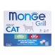 Monge Cat Grill - Влажный корм для взрослых кошек, с Кроликом, с Ягненком (бокс с паучами, 12 шт*85 гр)