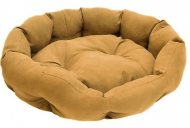 Zoo-M - Лежак для собак и кошек, круглый с подушкой, 49*40*17см
