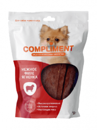 Compliment - Лакомство для собак мини пород, Нежное филе Ягненка, 50 гр