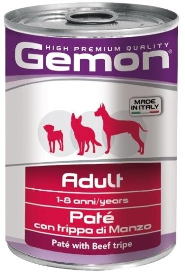 Gemon Dog - Консервы для собак паштет говяжий рубец 400г