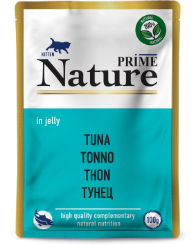 Prime Nature - Паучи для котят, Тунец в желе 100гр