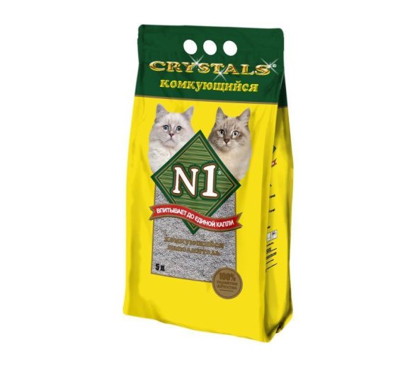 N1 - Комкующийся наполнитель для кошачьего туалета