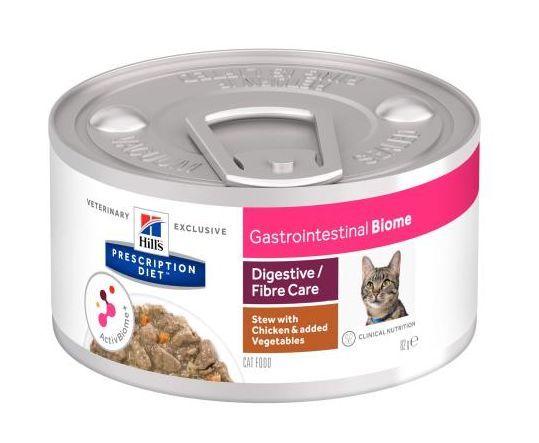 Hills Gastrointestinal Biome - консервы для кошек при расстройствах пищеварения и для заботы о микробиоме кишечника 82 гр