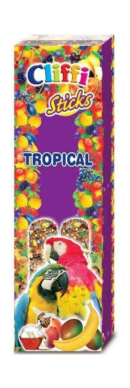 Cliffi Sticks parrots with tropical fruit and honey - палочки для попугаев с фруктами и медом
