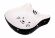 Mr.Kranch - Миска керамическая для кошек Мордочка кошки 200 мл черная с белым
