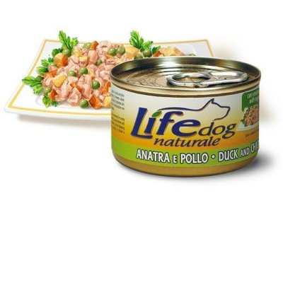LifeDog - Консервы для собак с уткой и цыпленком в соусе 90 гр.