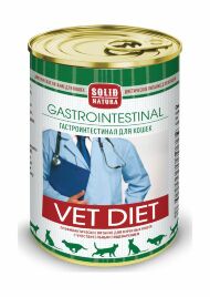 Solid Natura VET DIET Gastrointestinal - Консервы для кошек с чувствительным пищеварением, 340г