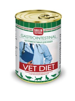 Solid Natura VET DIET Gastrointestinal - Консервы для кошек с чувствительным пищеварением, 340 г