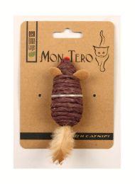 Mon Tero - Игрушка "Мышь" с кошачьей мятой и перьями 7,6см