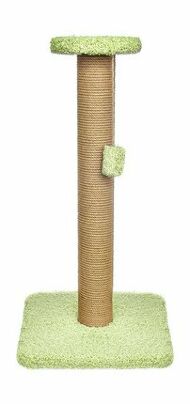 Lelap Lime - Когтеточка столбик - гигант для кошек, зеленая, 40х40х75см