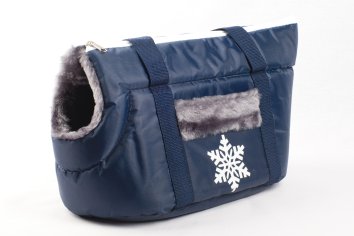 ВАКА - Сумка - переноска для кошек и собак, Winter, поролоновая с мехом, 16х40х22 см