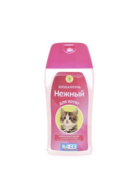 АВЗ Нежный - Шампунь для котят, гипоаллергенный, с хитозаном, алоэ вера, Д-пантенолом и аллантоином, 180 мл