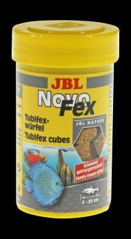 JBL NovoFex - Дополнительный корм в форме кубиков из трубочника для пресноводных аквариумных рыб и водных черепах