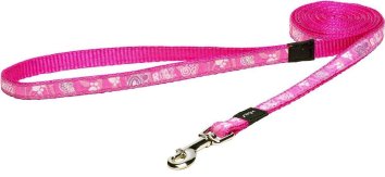 Rogz Fancy Dress Fixed Long Lead - Удлиненный поводок &amp;quot;Розовая лапка&amp;quot;