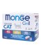 Monge Cat Grill - Влажный корм для стерилизованных кошек, с Телятиной, с Курицей, с Форелью (бокс с паучами 12 шт * 85 гр)