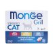 Monge Cat Grill - Влажный корм для стерилизованных кошек, с Телятиной, с Курицей, с Форелью (бокс с паучами 12 шт * 85 гр)