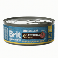 Brit - Консервы для взрослых собак мелких пород, с Телятиной и Языком, 100 гр