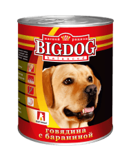 Зоогурман Big Dog - Консервы для собак, говядина с бараниной 850гр